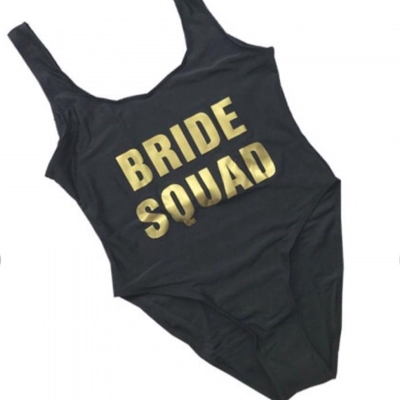Bride squad one piece swimsuit - Picture 3 of 4